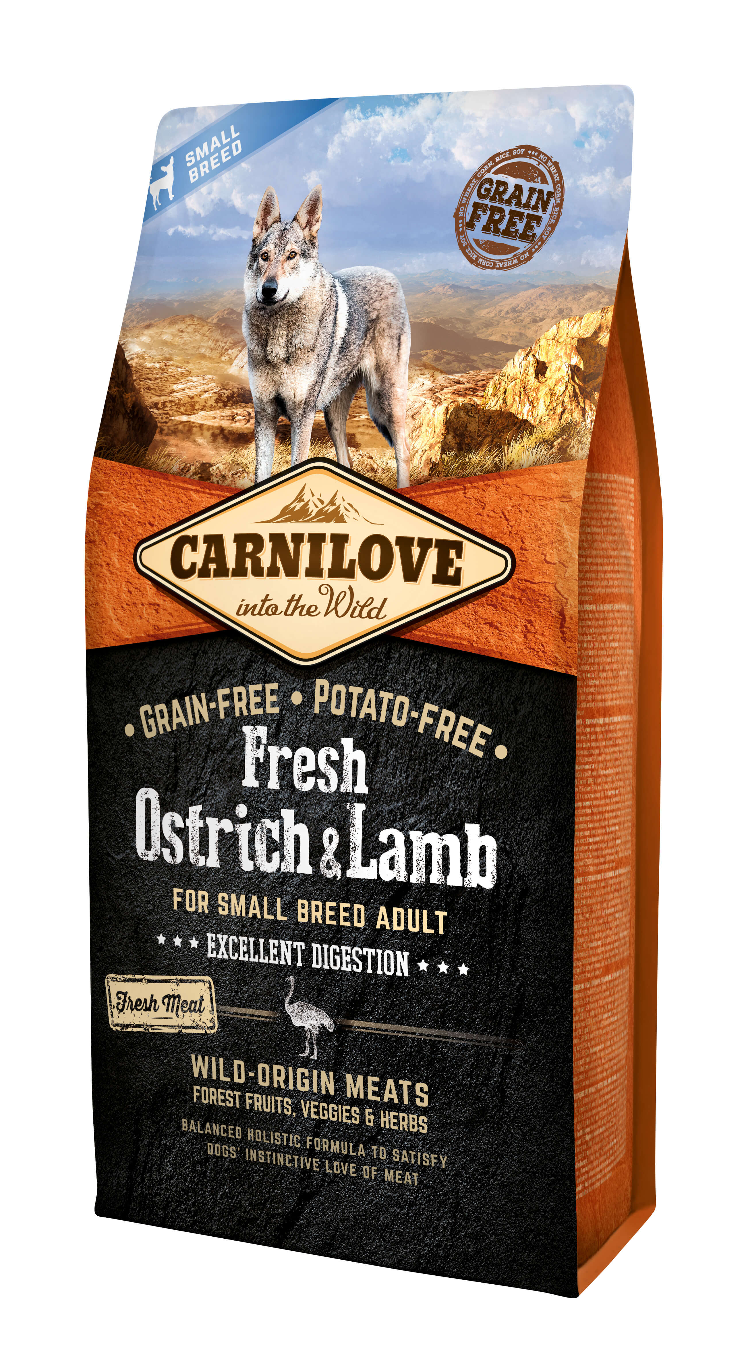 Carnilove Hund Fresh Small Breeds – Ostrich & Lamb