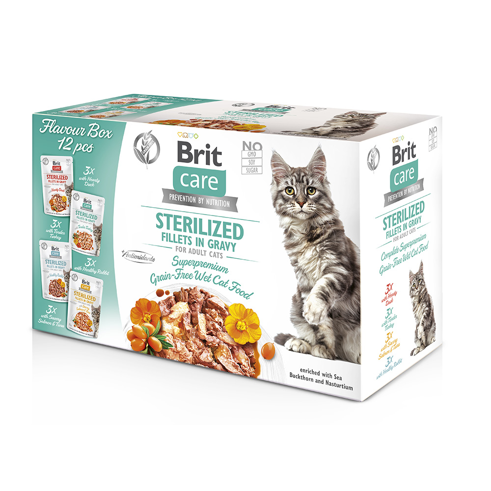 Brit Care Cat Katze Premium Nassfutter Pouch Multipack Sterilized Sterilisiert