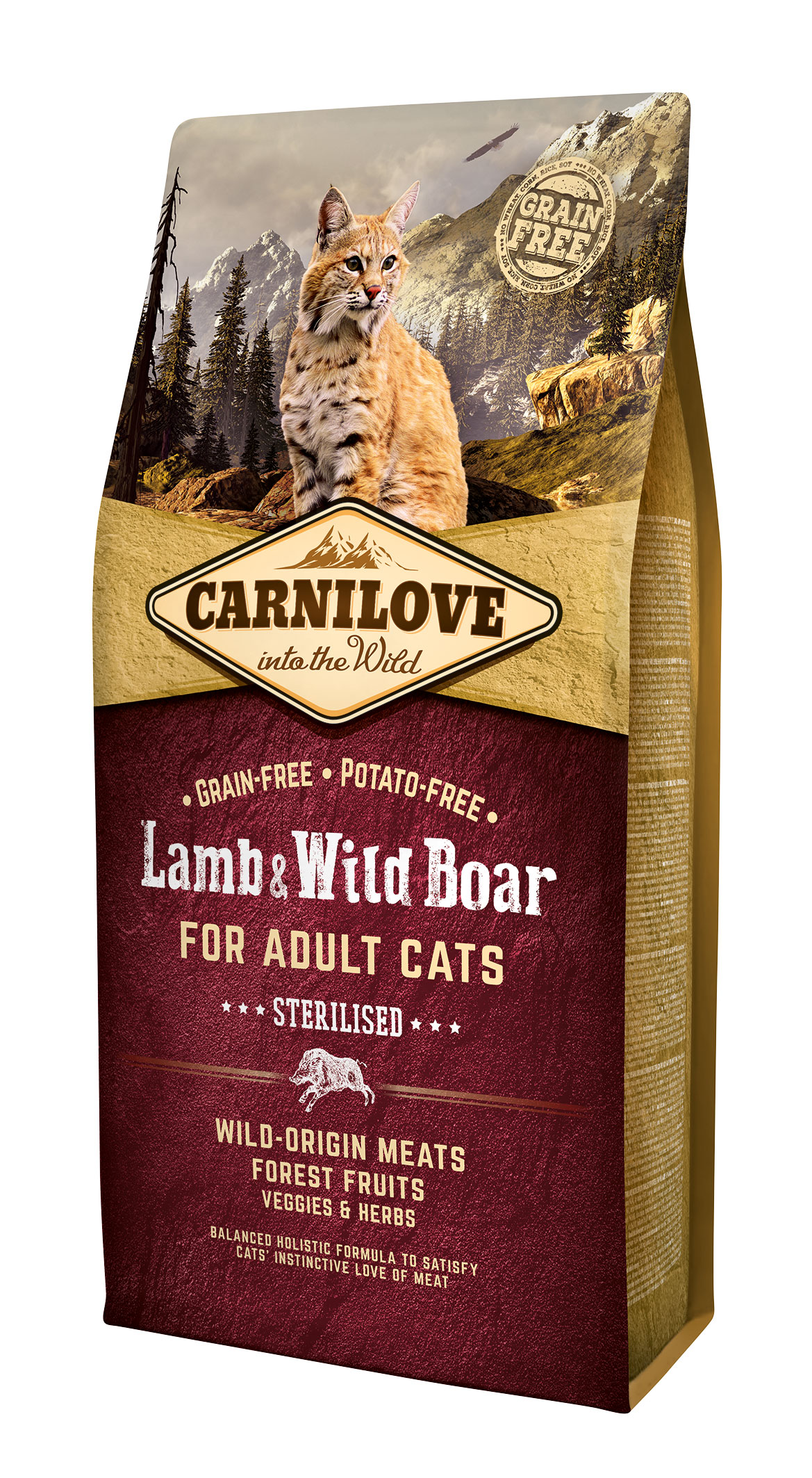 Carnilove Katze - Lamb & Wild Boar/ Sterilised auch für ältere Katzen