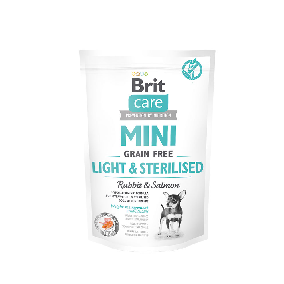Probe Brit Care Mini -  Grain Free Light & Sterilised Kaninchen und Lachs