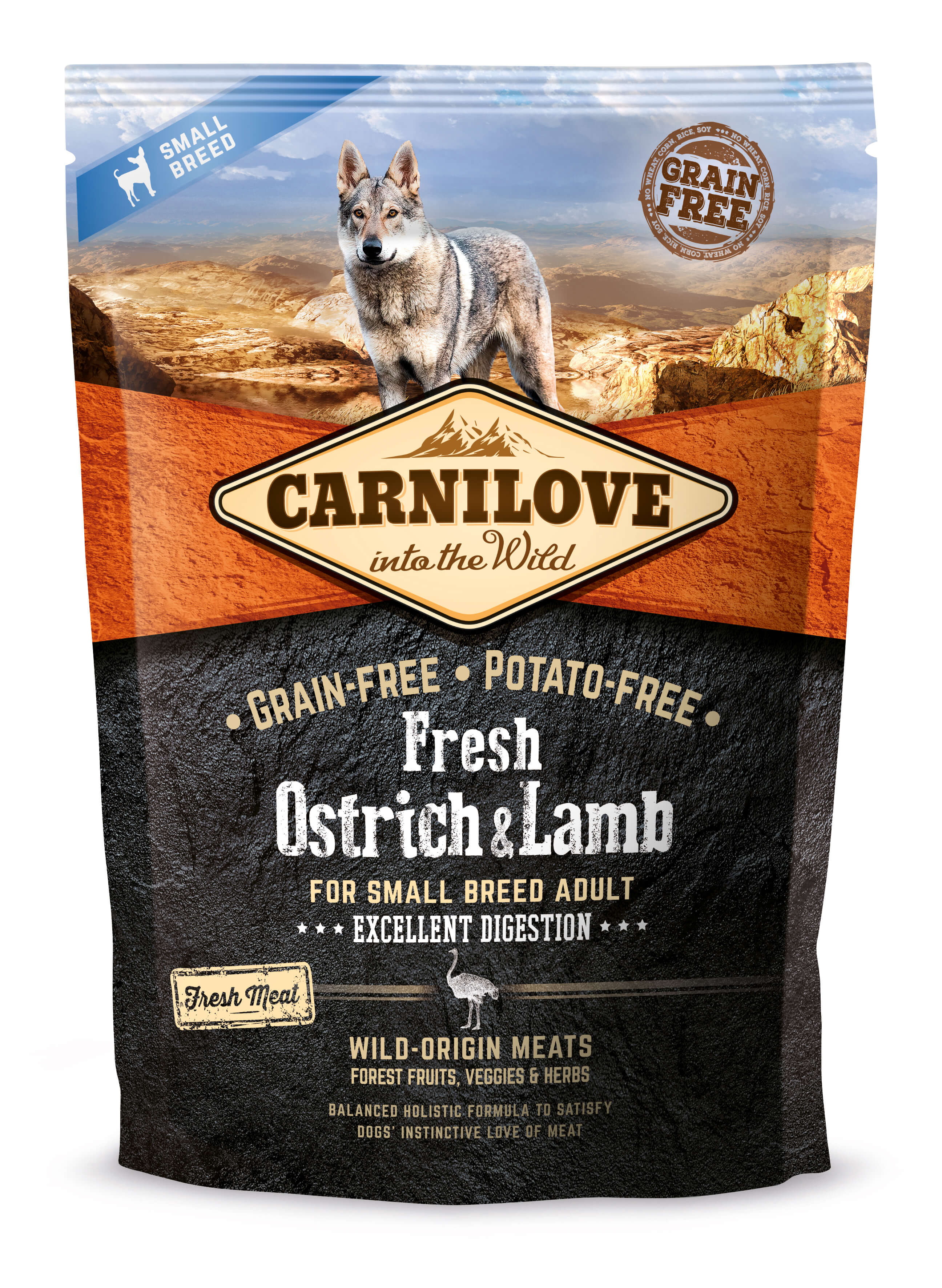 Carnilove Hund Fresh Small Breeds – Ostrich & Lamb
