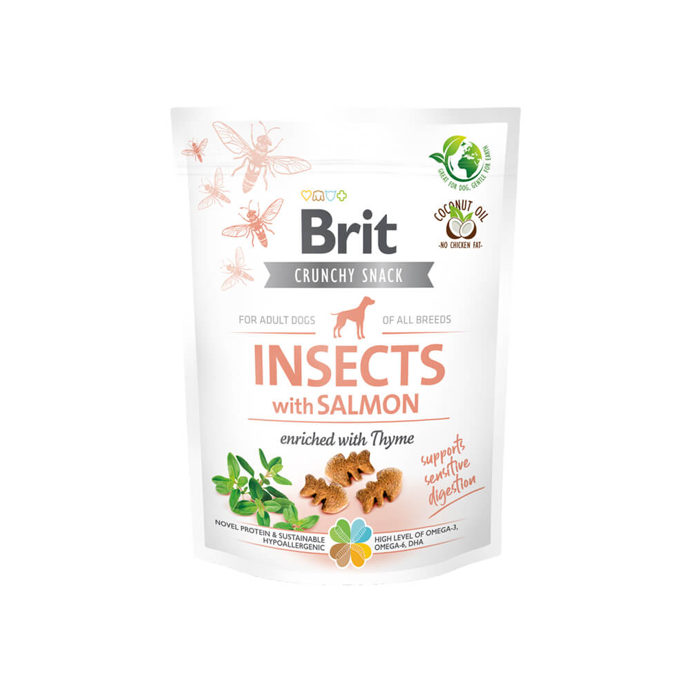 Brit Crunchy Cracker - Insects with Salmon enriched with Thyme