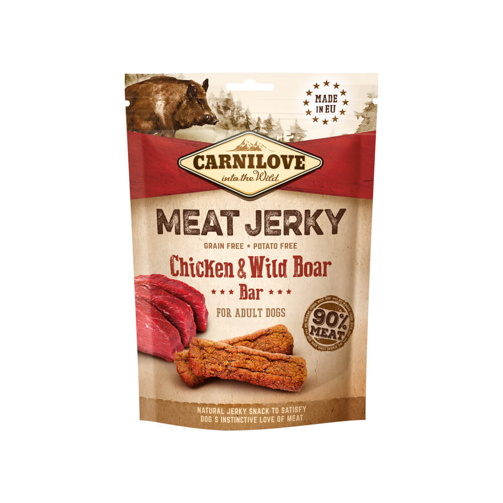 Carnilove Hund Meat Jerky - Chicken & Wild Boar Bar